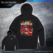 Load image into Gallery viewer, Zip Up Hoodie - Crutch Racing

