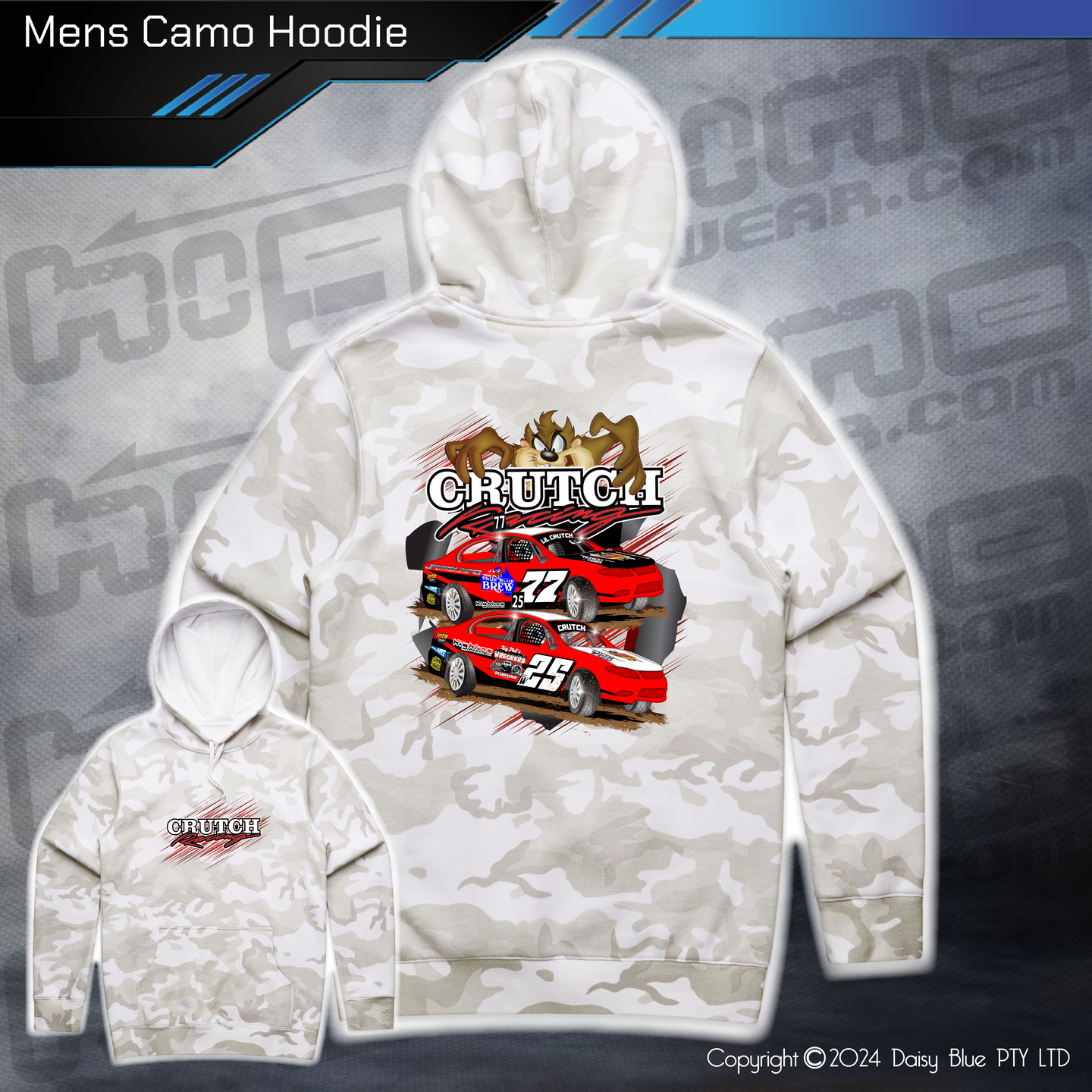 Camo Hoodie - Crutch Racing