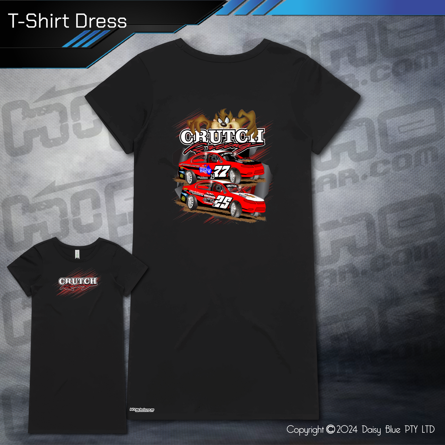 T-Shirt Dress - Crutch Racing