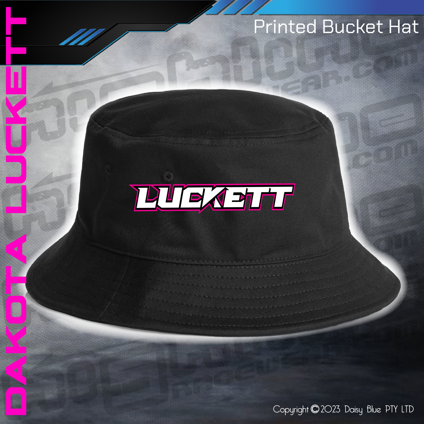 Printed Bucket Hat - Dakota Luckett