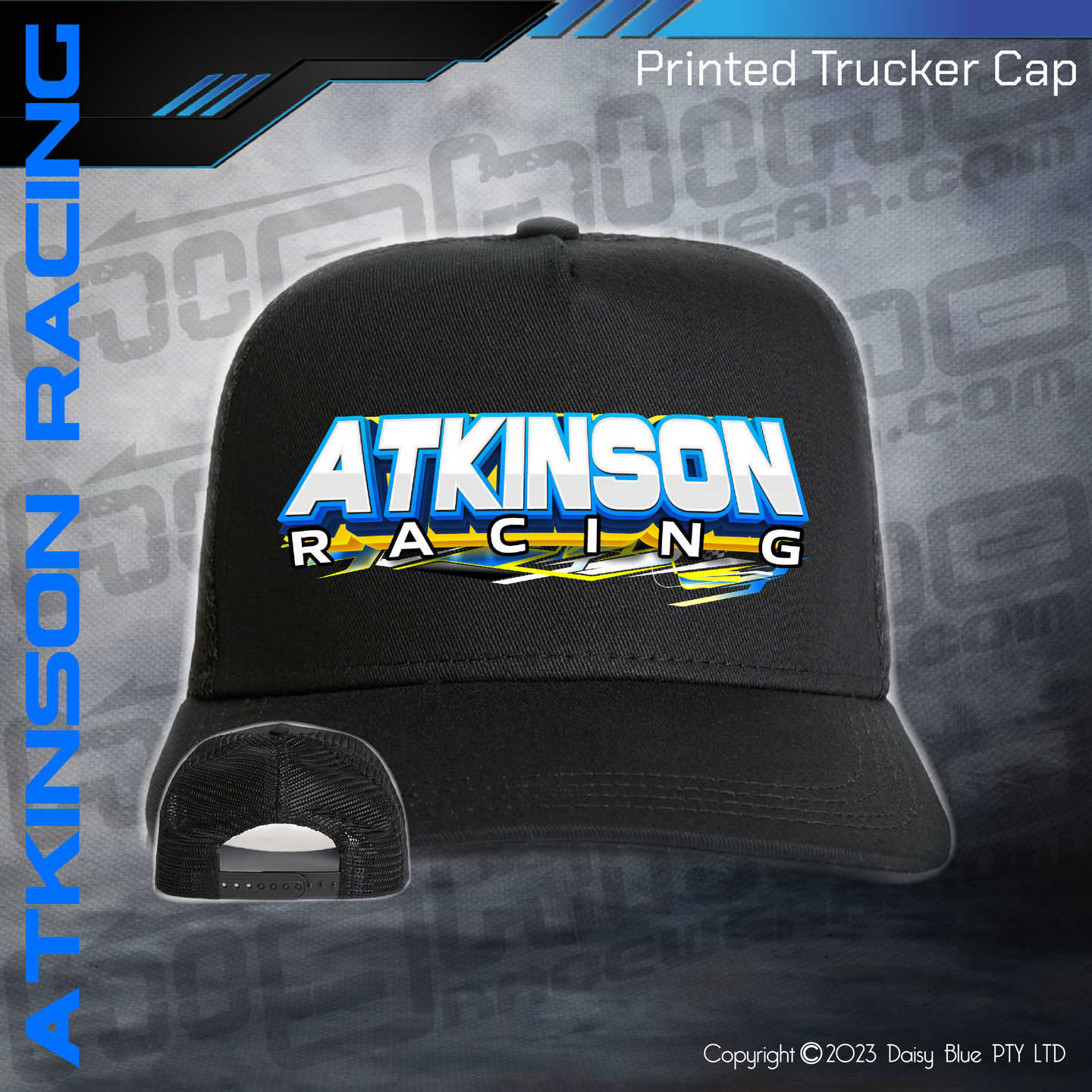 Printed Trucker Cap -  Atkinson Racing