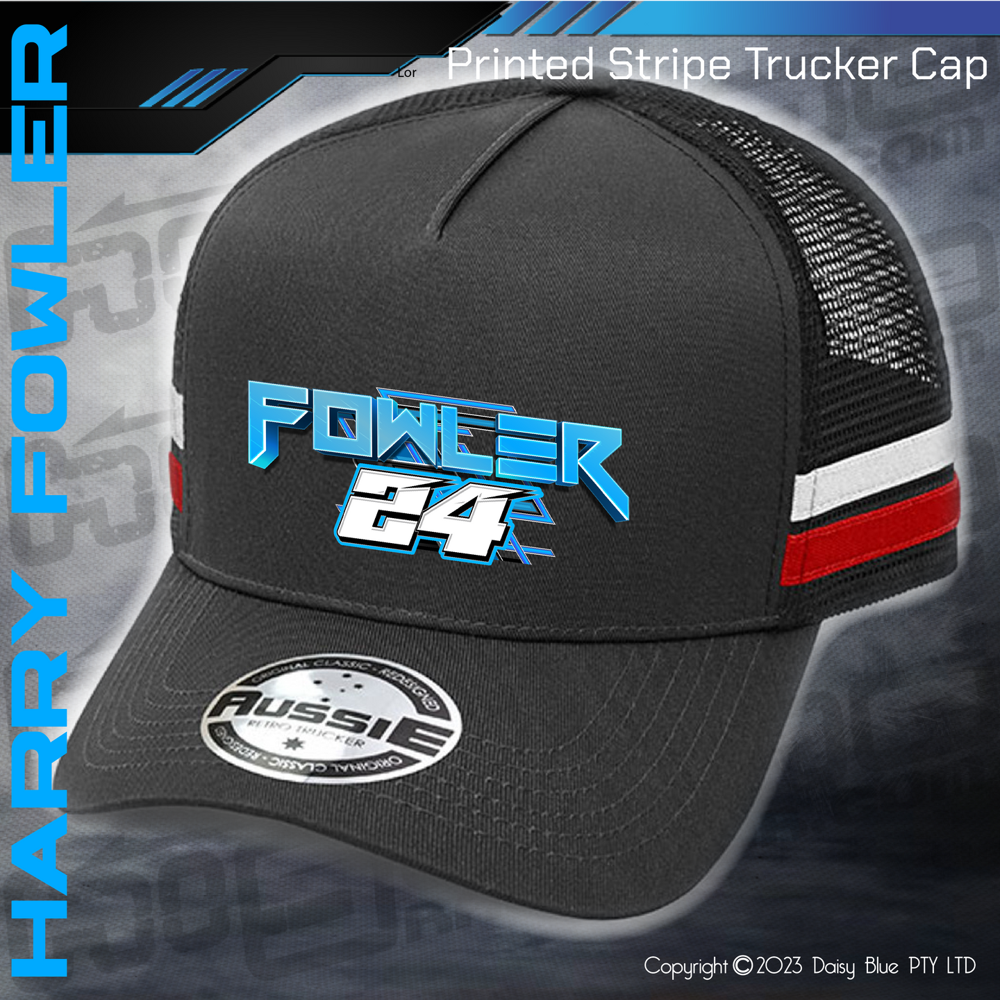 STRIPE Trucker Cap -  Harry Fowler