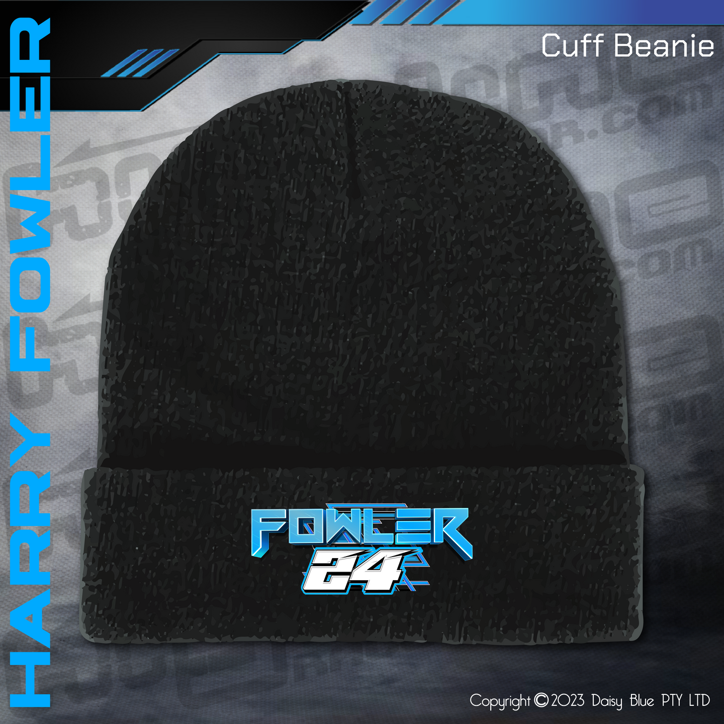 Printed BEANIE -  Harry Fowler