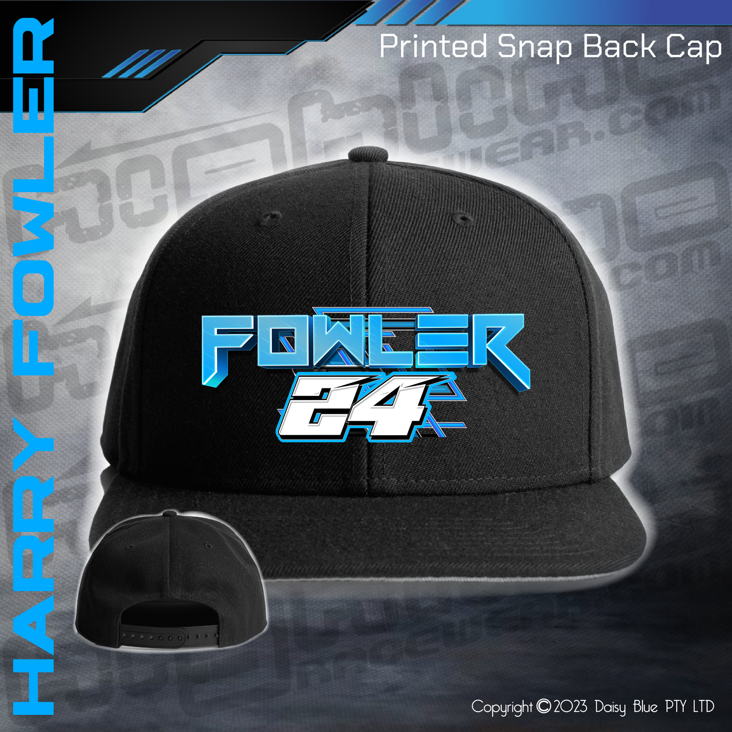 Printed Snap Back CAP - Harry Fowler