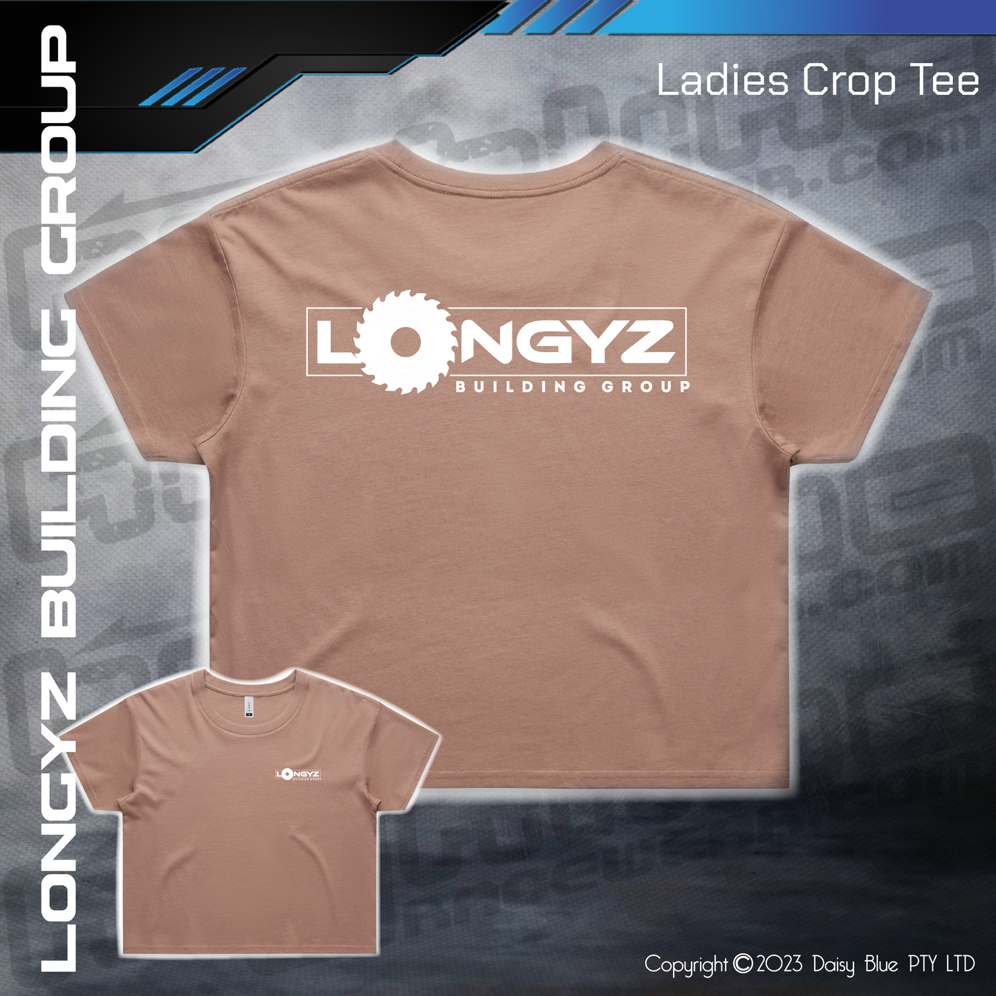 Ladies Crop Tee - Longyz Building Group