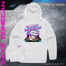 Load image into Gallery viewer, Zip Up Hoodie - Mint Pig Retro

