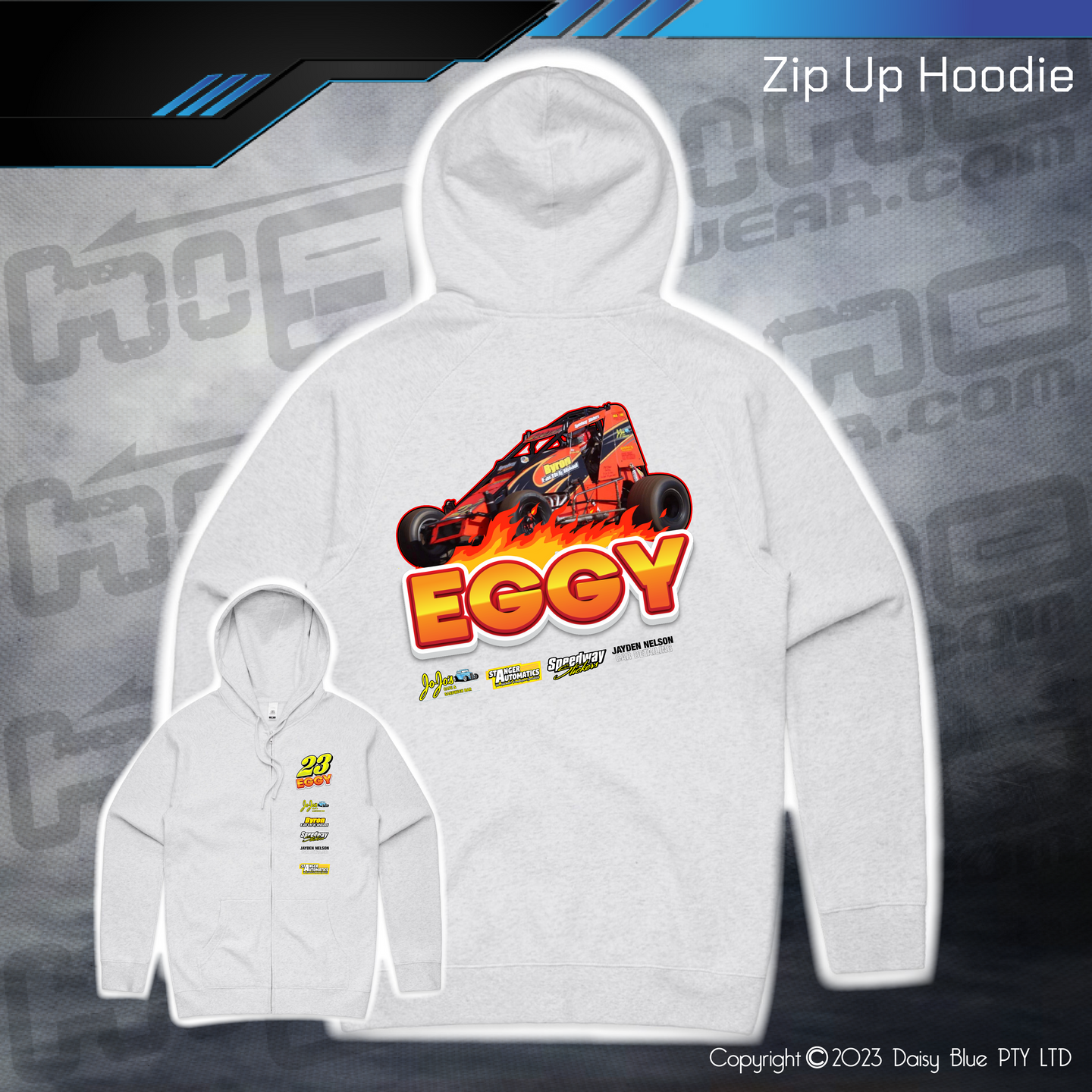 Zip Up Hoodie - Ray 'Eggy' Eggins