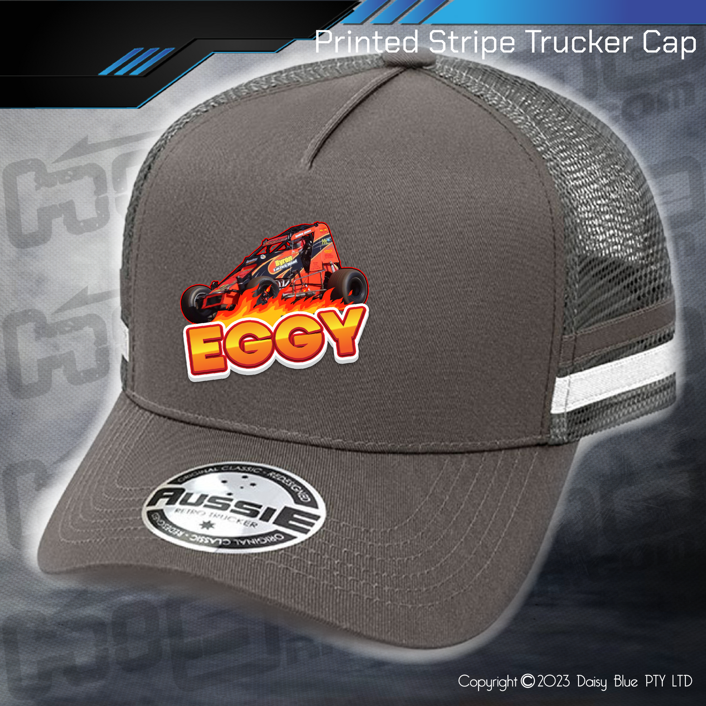 STRIPE Trucker Cap - Ray 'Eggy' Eggins