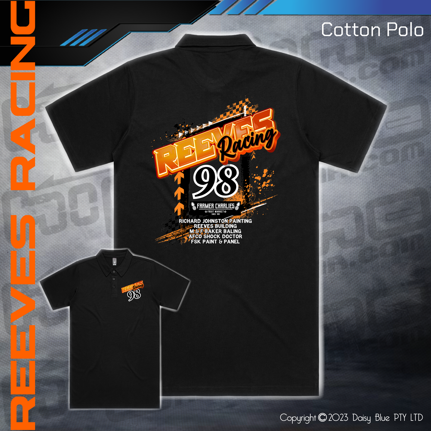 Cotton Polo - Reeves Racing