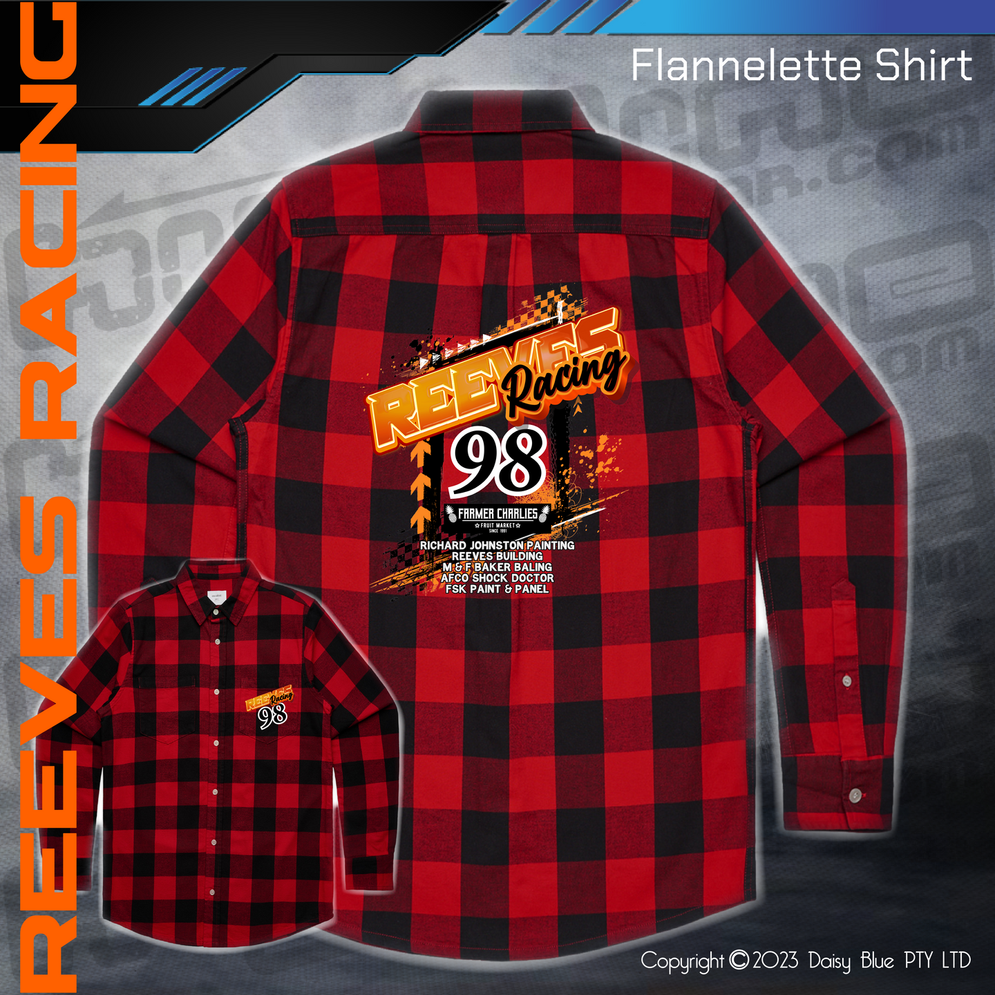 Flannelette Shirt - Reeves Racing