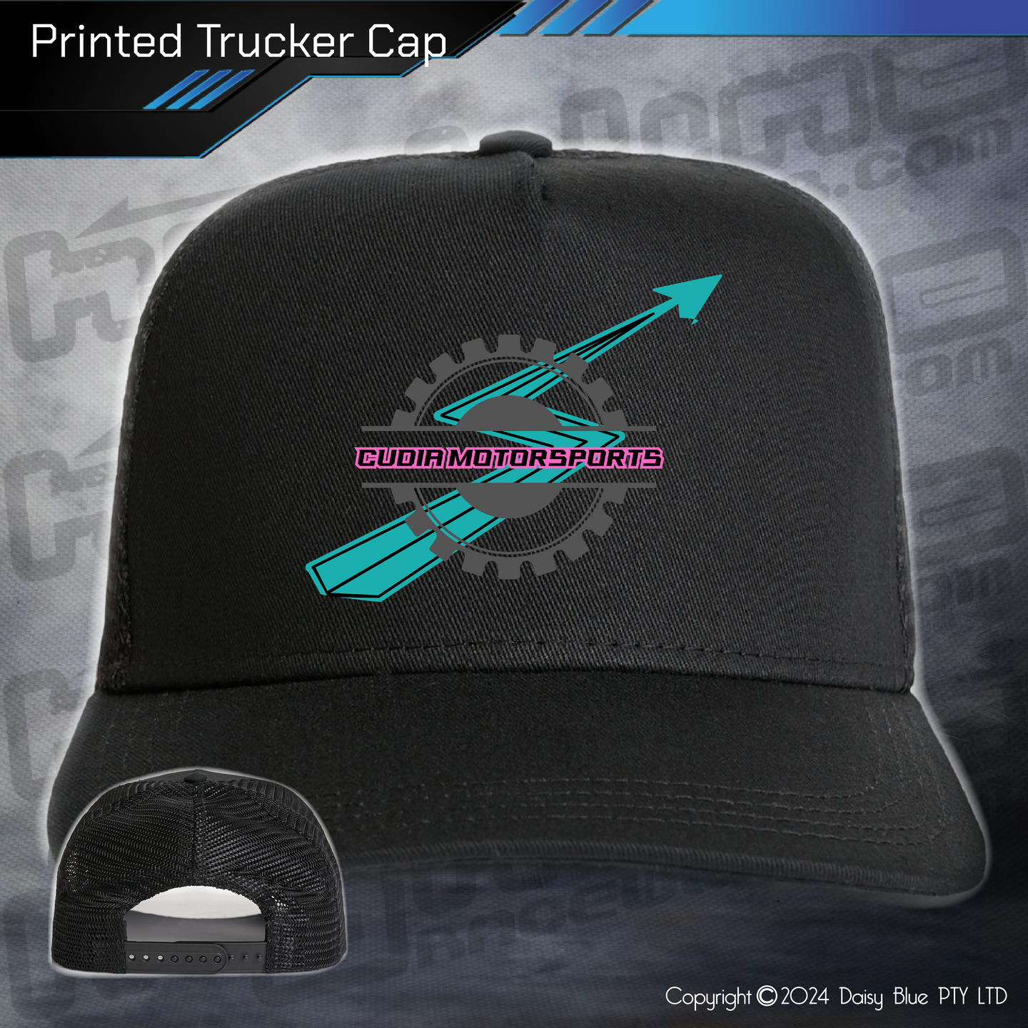 Printed Trucker Cap - Brady Cudia