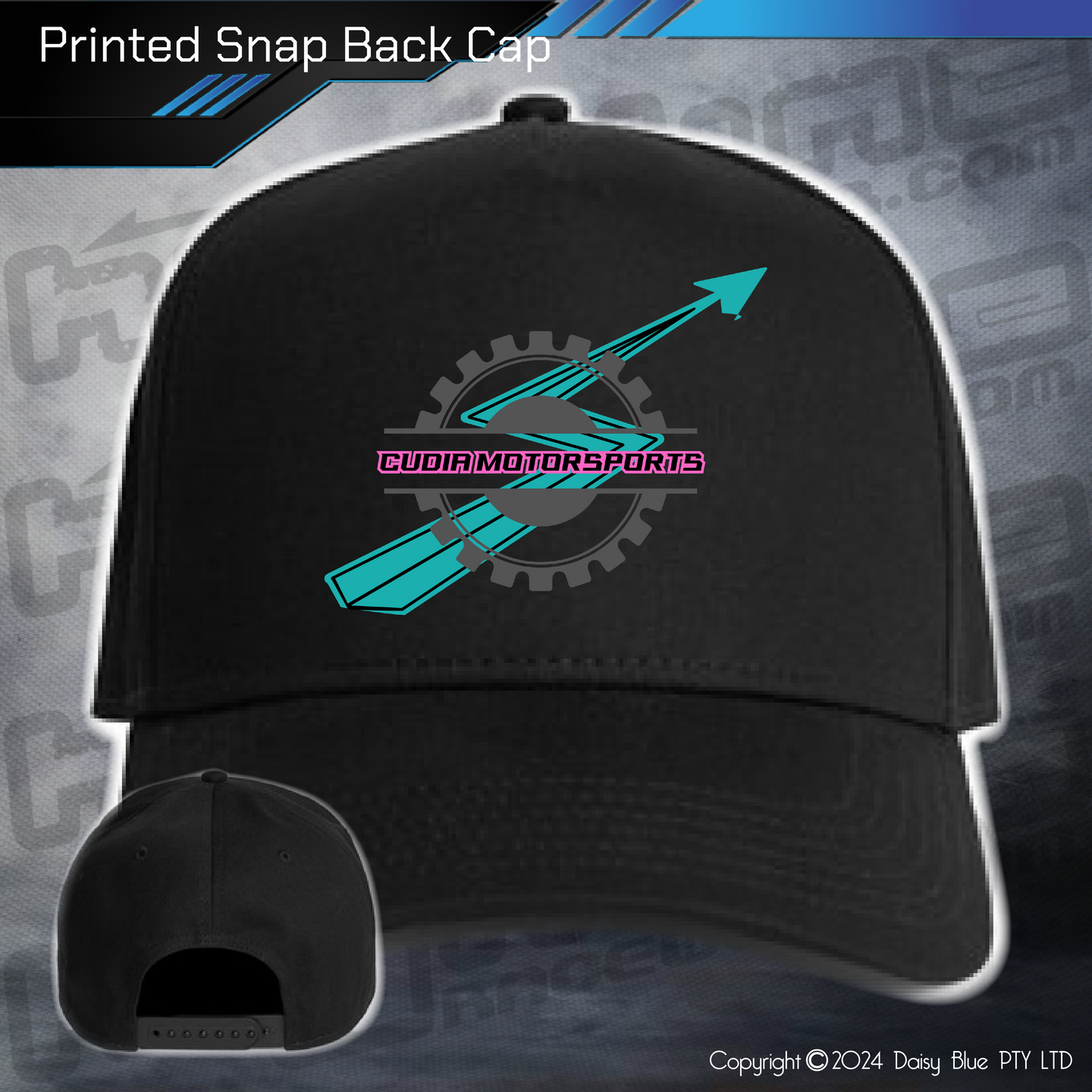 Printed Snap Back Cap - Brady Cudia