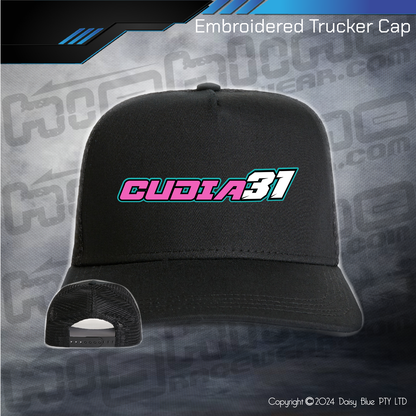 Embroidered Trucker Cap - Brady Cudia