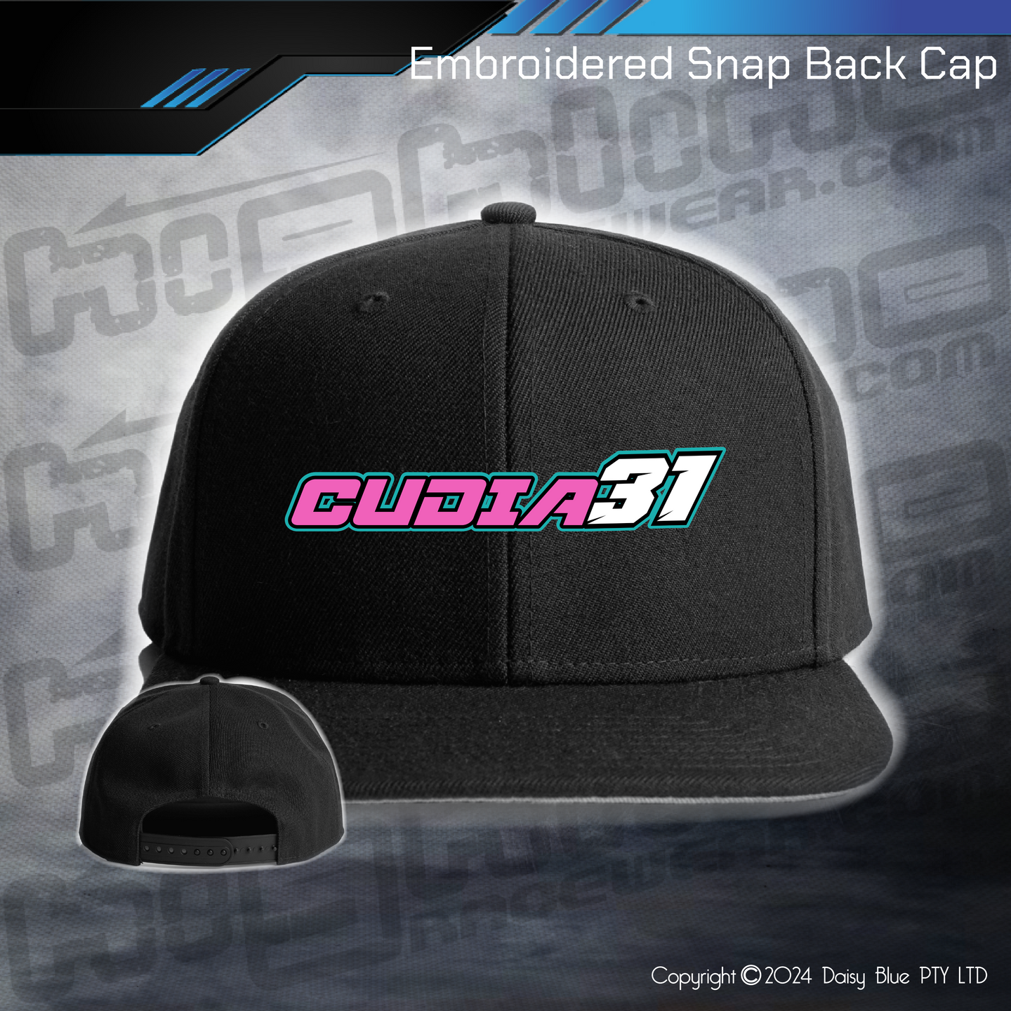 Embroidered Snap Back CAP - Brady Cudia