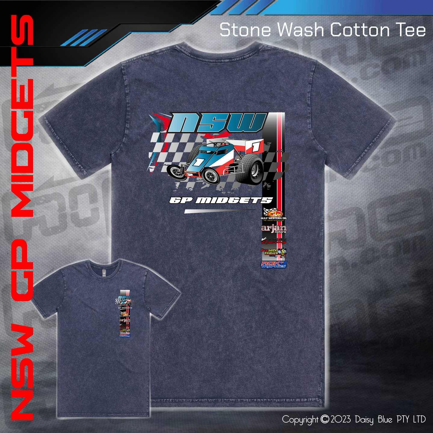 Stonewash Tee - NSW GP Midgets