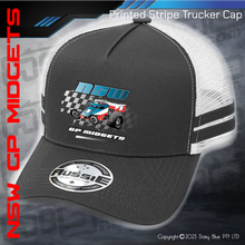 Load image into Gallery viewer, STRIPE Trucker Cap - NSW GP Midgets
