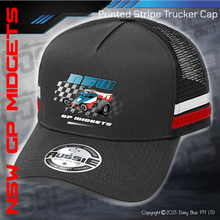 Load image into Gallery viewer, STRIPE Trucker Cap - NSW GP Midgets
