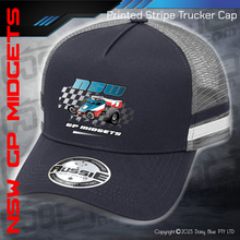 Load image into Gallery viewer, STRIPE Trucker Cap - NSW GP Midgets
