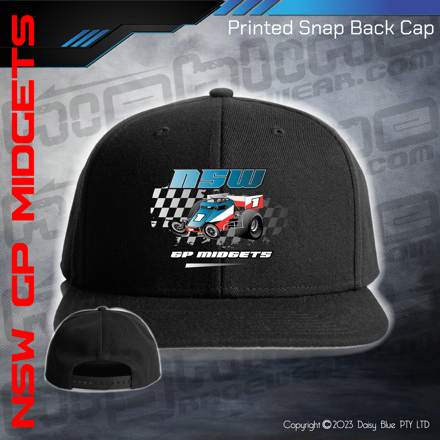Printed Snap Back CAP - NSW GP Midgets
