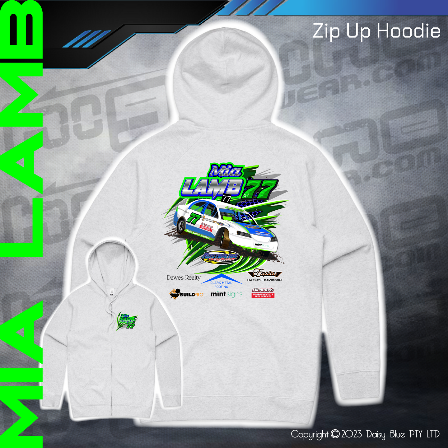 Zip Up Hoodie - Mia Lamb