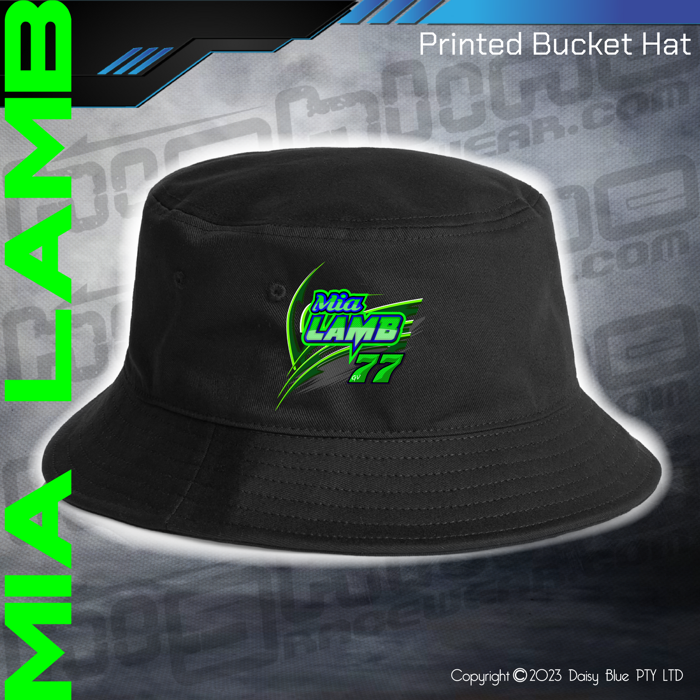 Printed Bucket Hat - Mia Lamb