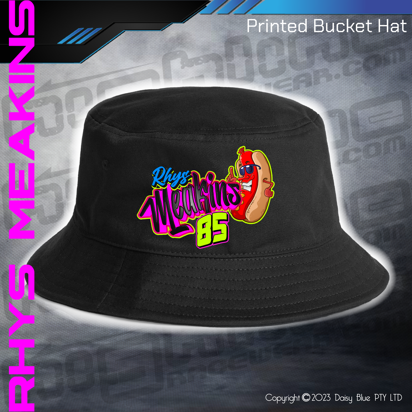 Printed Bucket Hat - Rhys Meakins