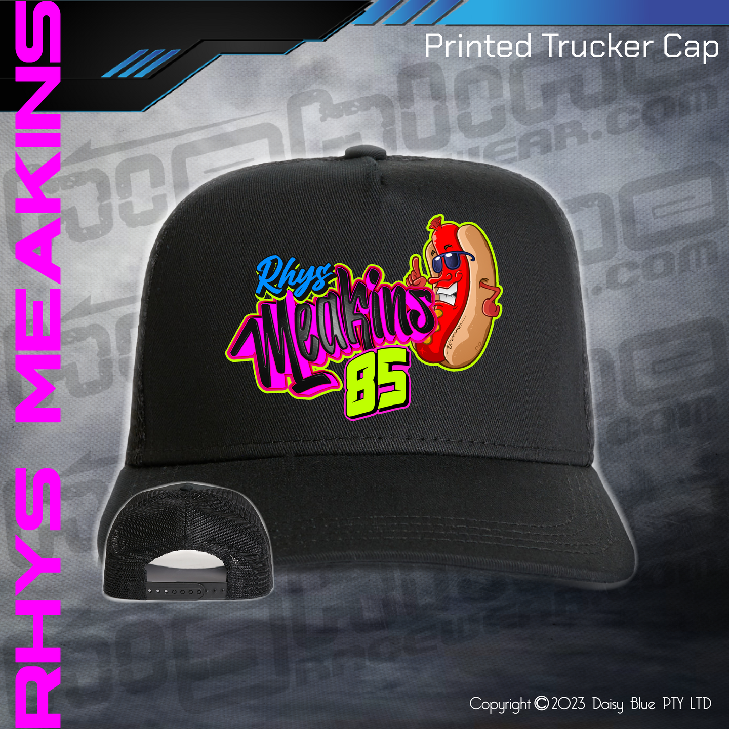 Printed Trucker Cap - Rhys Meakins