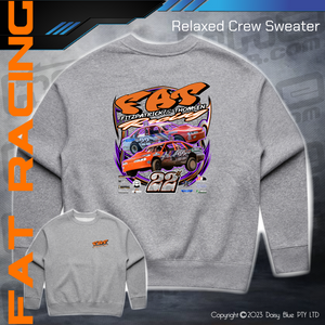 Relaxed Crew Sweater - FAT Racing