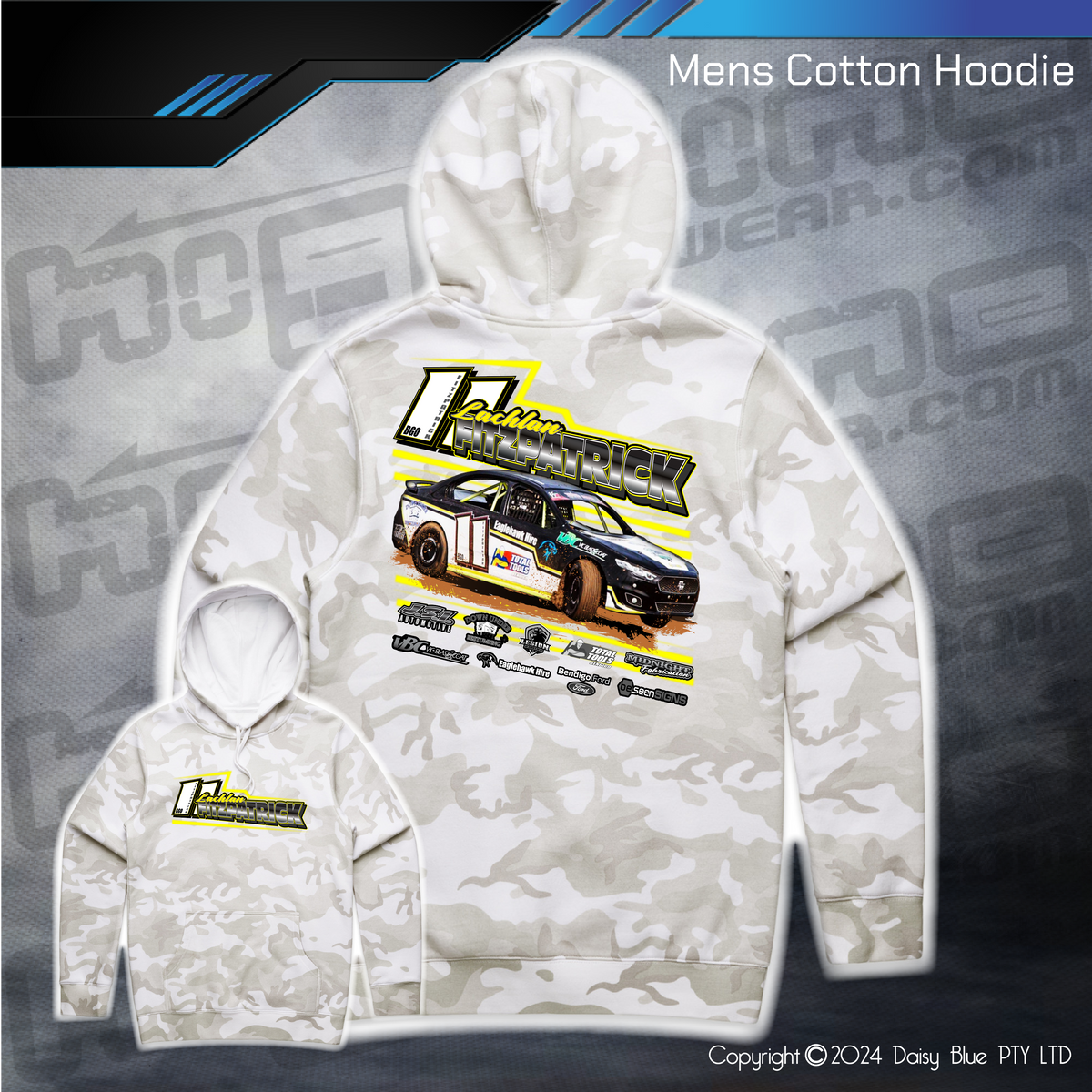 Camo Hoodie - Lachlan Fitzpatrick – Highline Racewear
