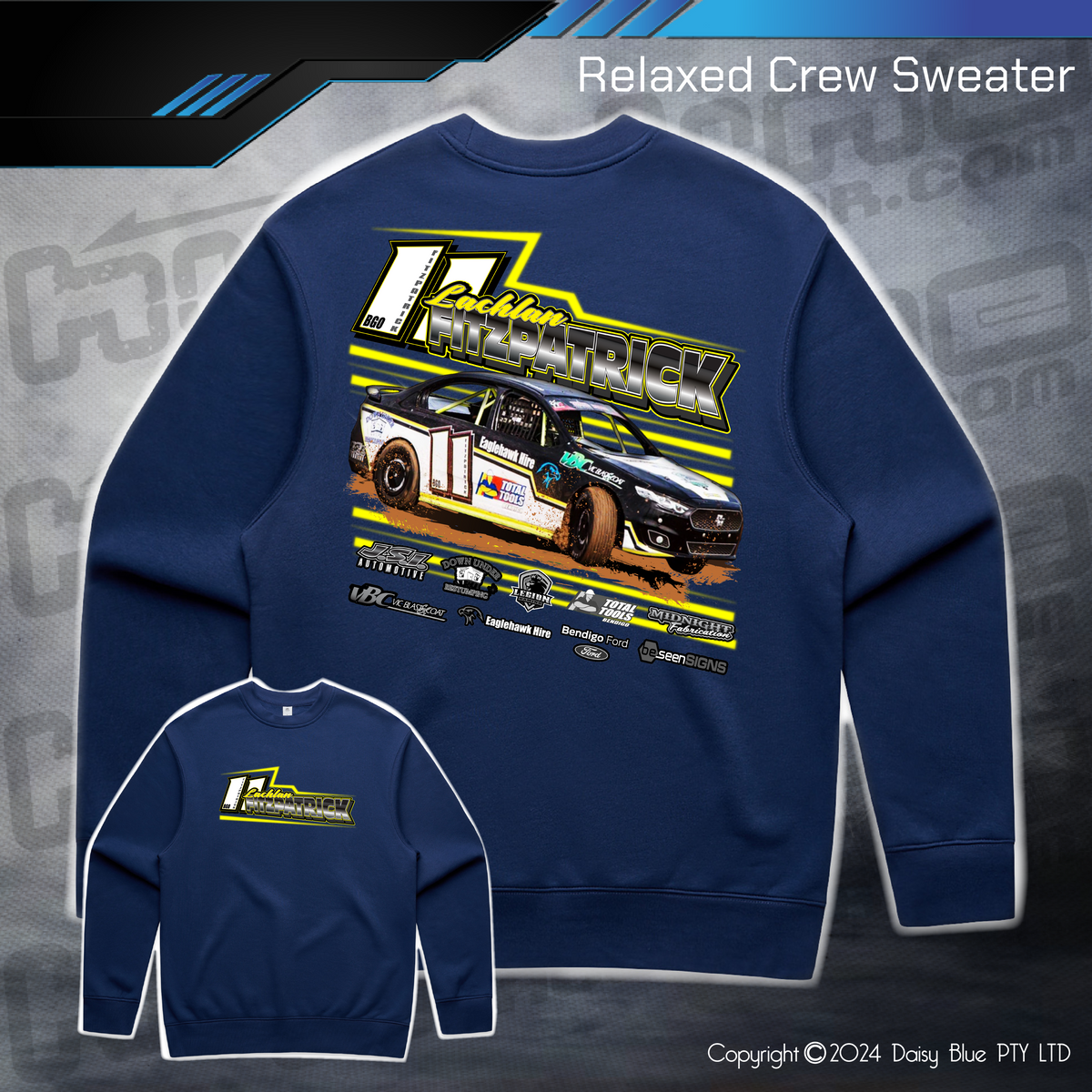 Relaxed Crew Sweater - Lachlan Fitzpatrick – Highline Racewear