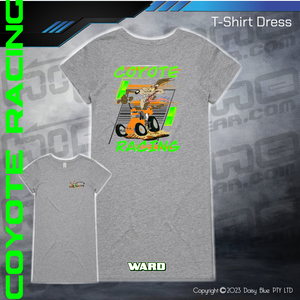 T-Shirt Dress - Coyote Racing