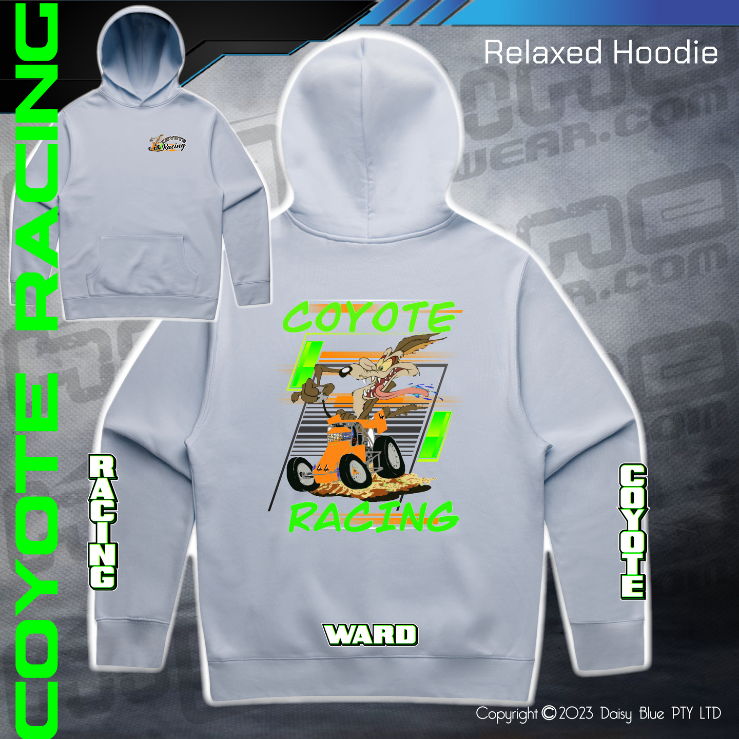 Relaxed Hoodie - Coyote Racing