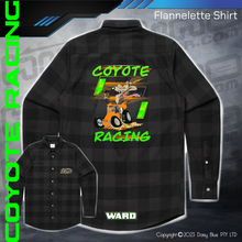 Load image into Gallery viewer, Flannelette Shirt - Coyote Racing
