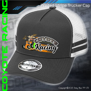 STRIPE Trucker Cap - Coyote Racing