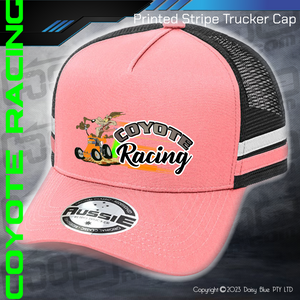 STRIPE Trucker Cap - Coyote Racing