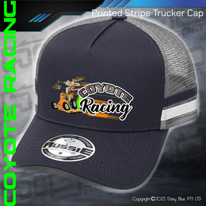STRIPE Trucker Cap - Coyote Racing