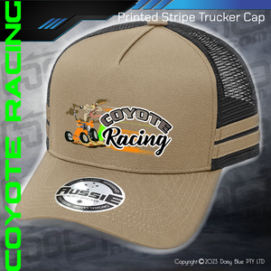 STRIPE Trucker Cap - Coyote Racing