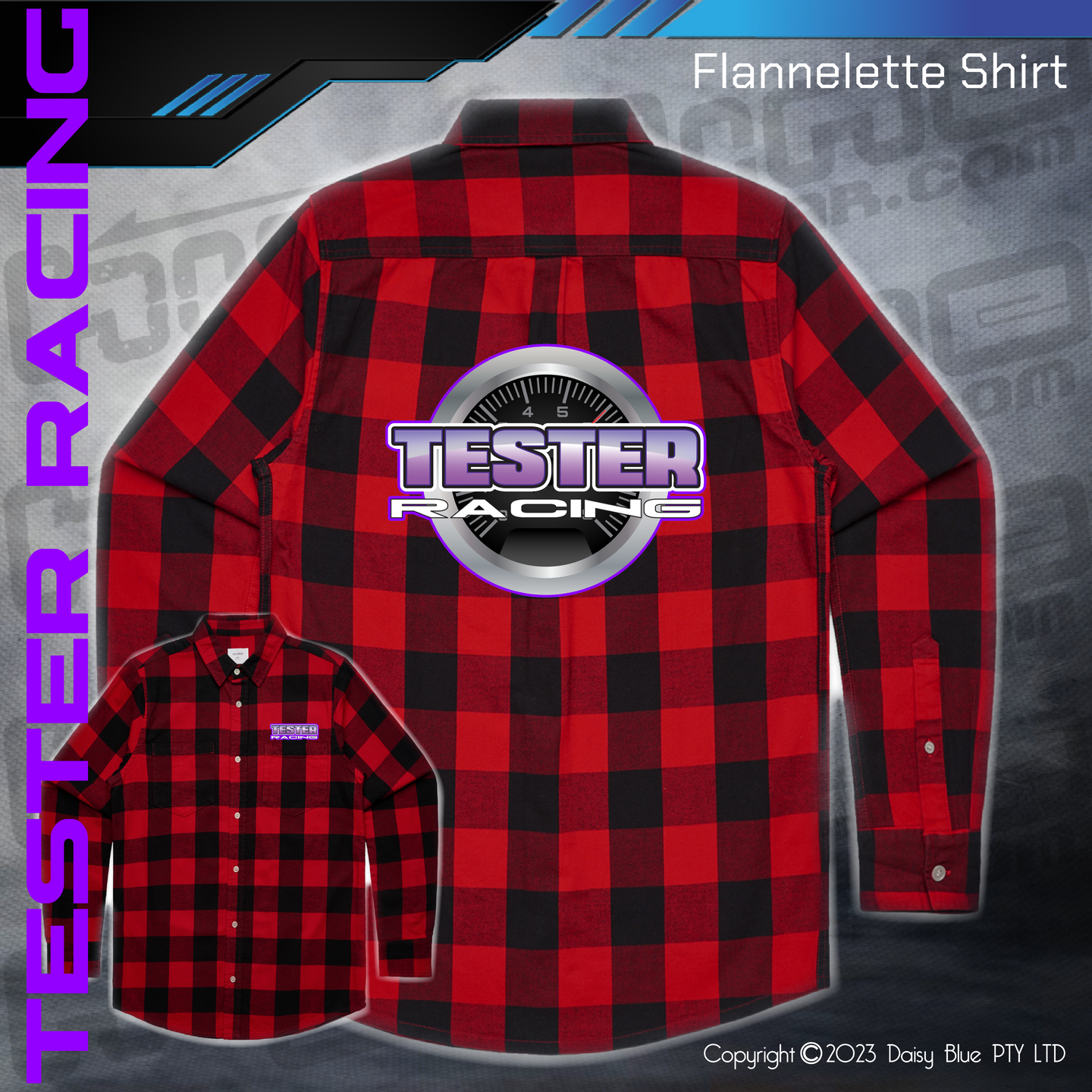 Flannelette Shirt - Tester Racing