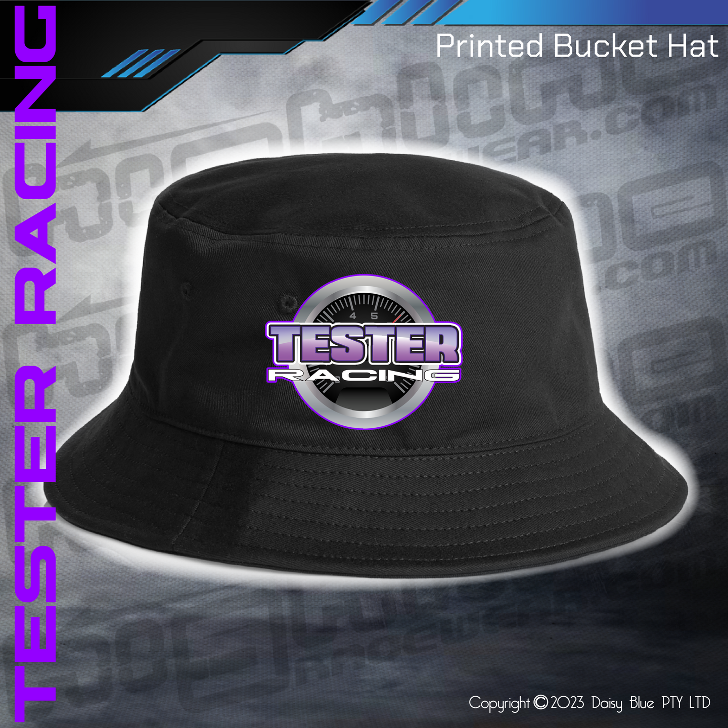 Printed Bucket Hat - Tester Racing