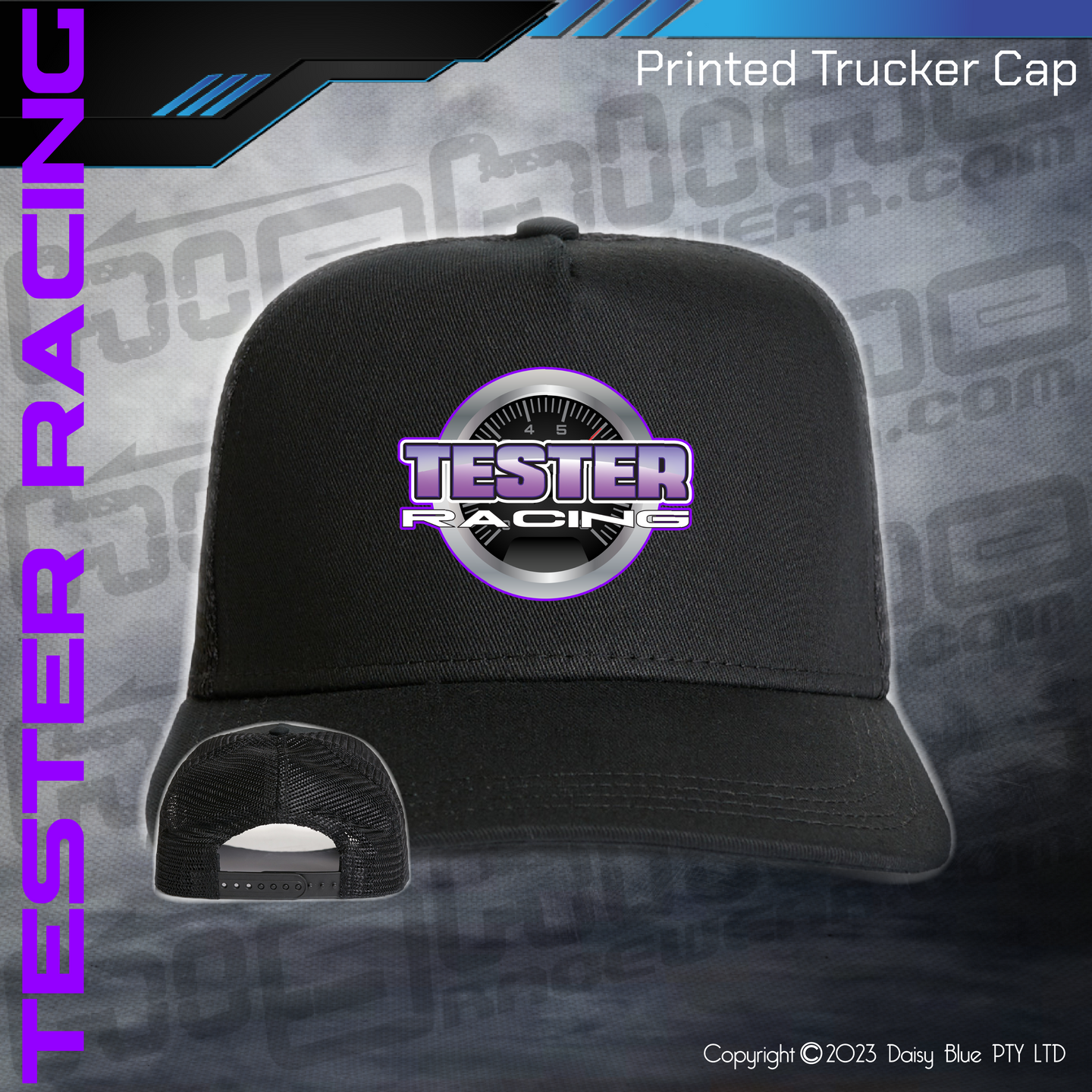 Printed Trucker Cap - Tester Racing