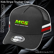 Load image into Gallery viewer, KIDS Stripe Trucker - Mowtallica
