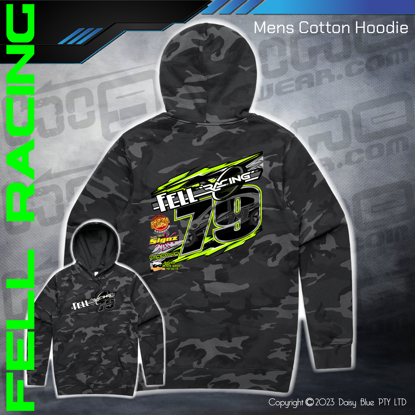Camo Hoodie - Fell Racing