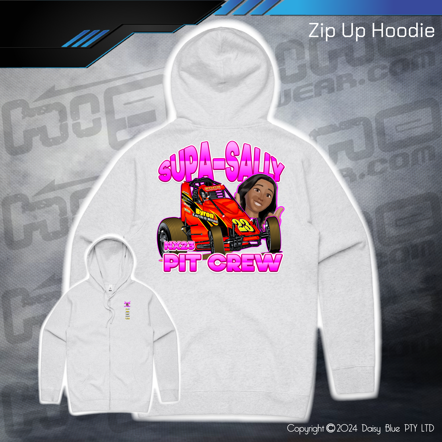 Zip Up Hoodie - Supa-Sally