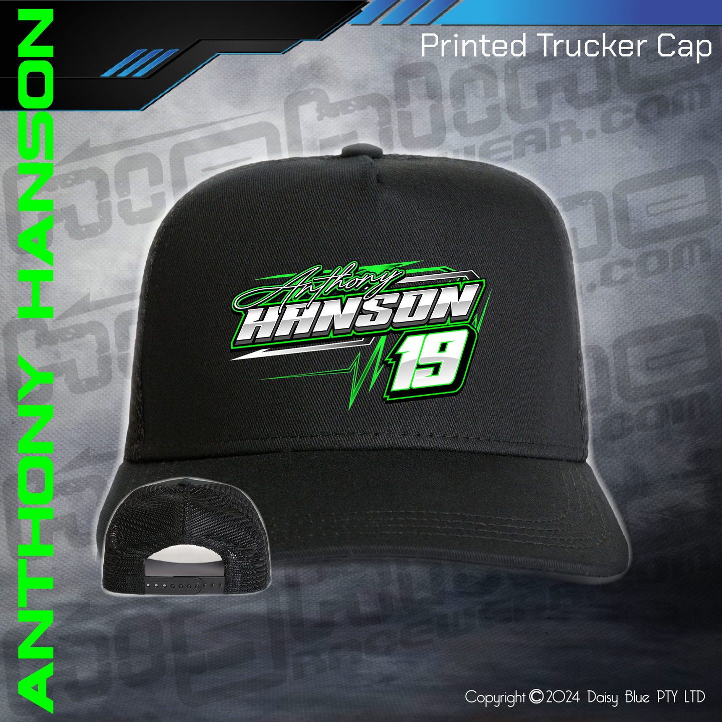Printed Trucker Cap - Anthony Hanson