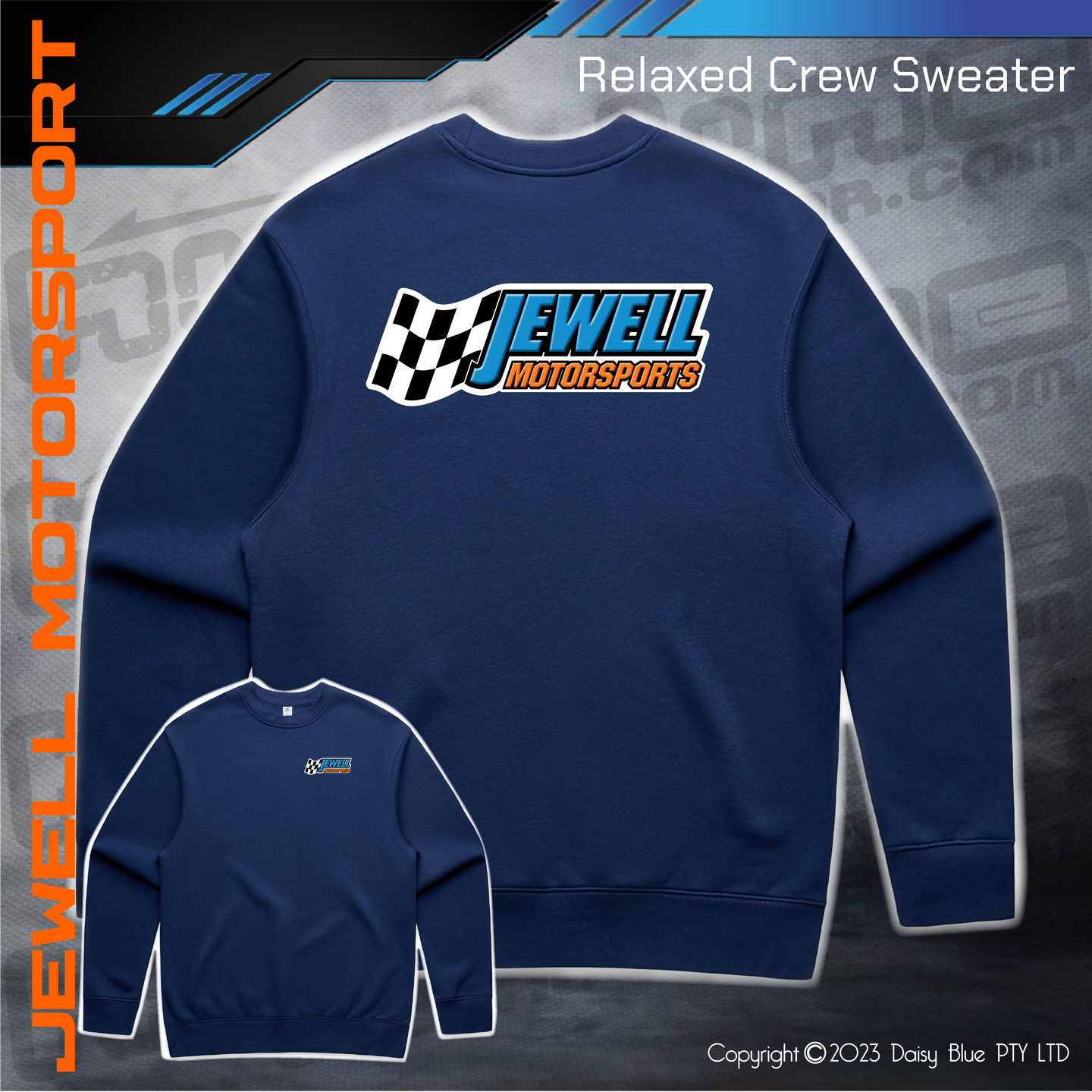 Relaxed Crew Sweater - Jewell Motorsport