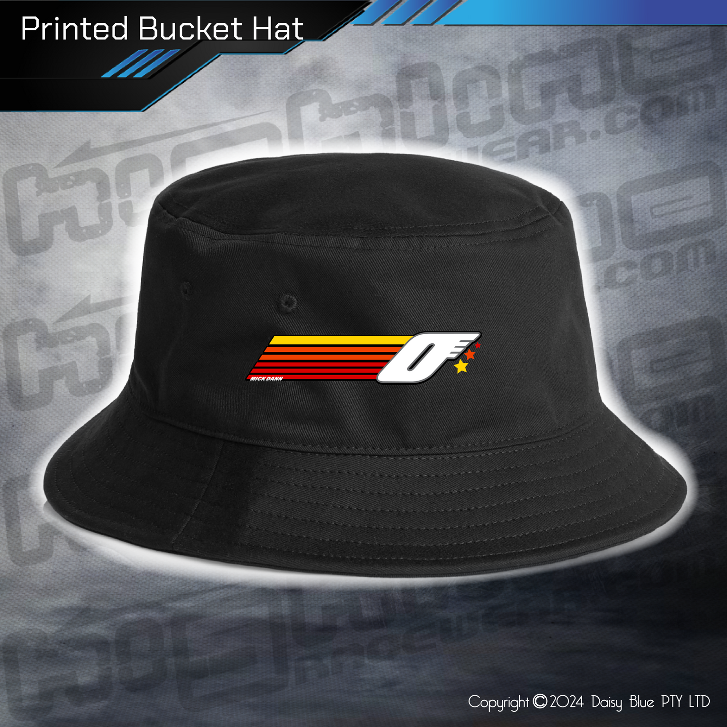 Printed Bucket Hat - Mick Dann