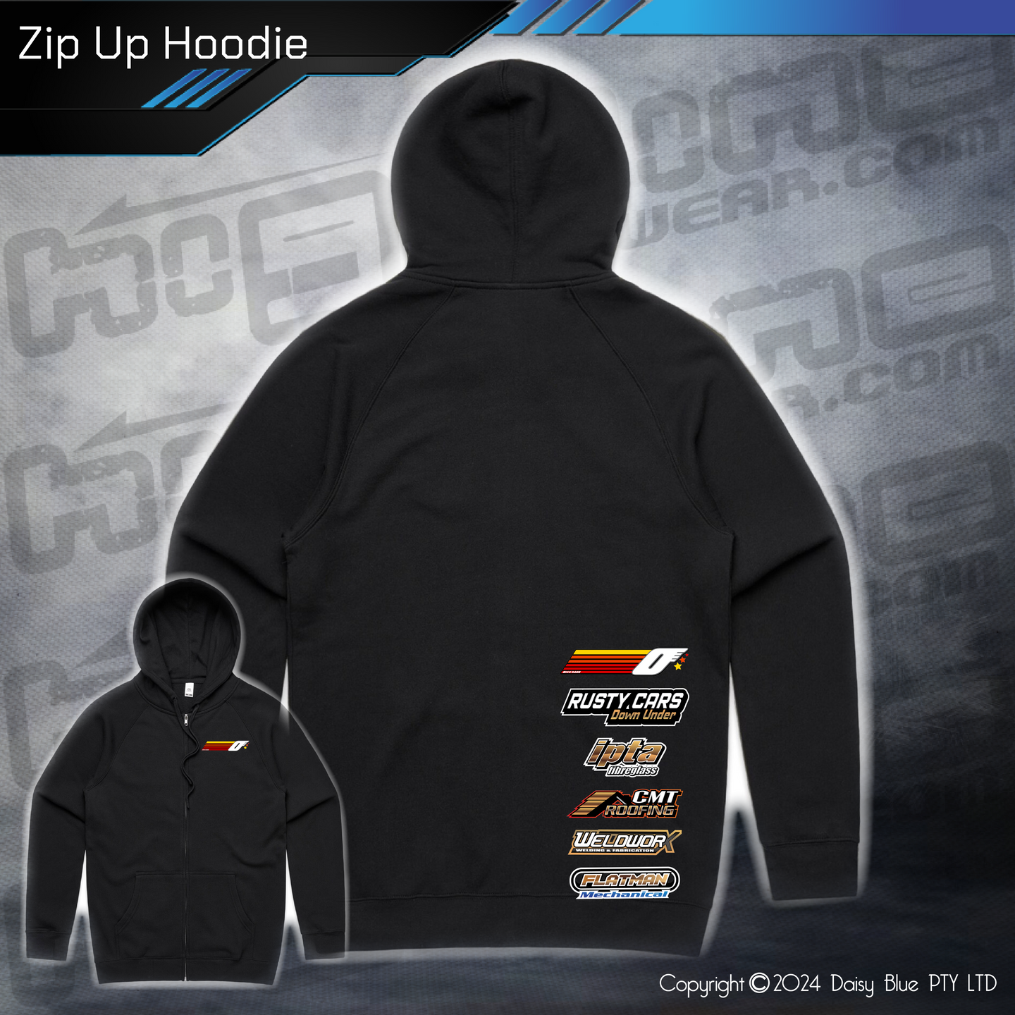 Zip Up Hoodie - Mick Dann