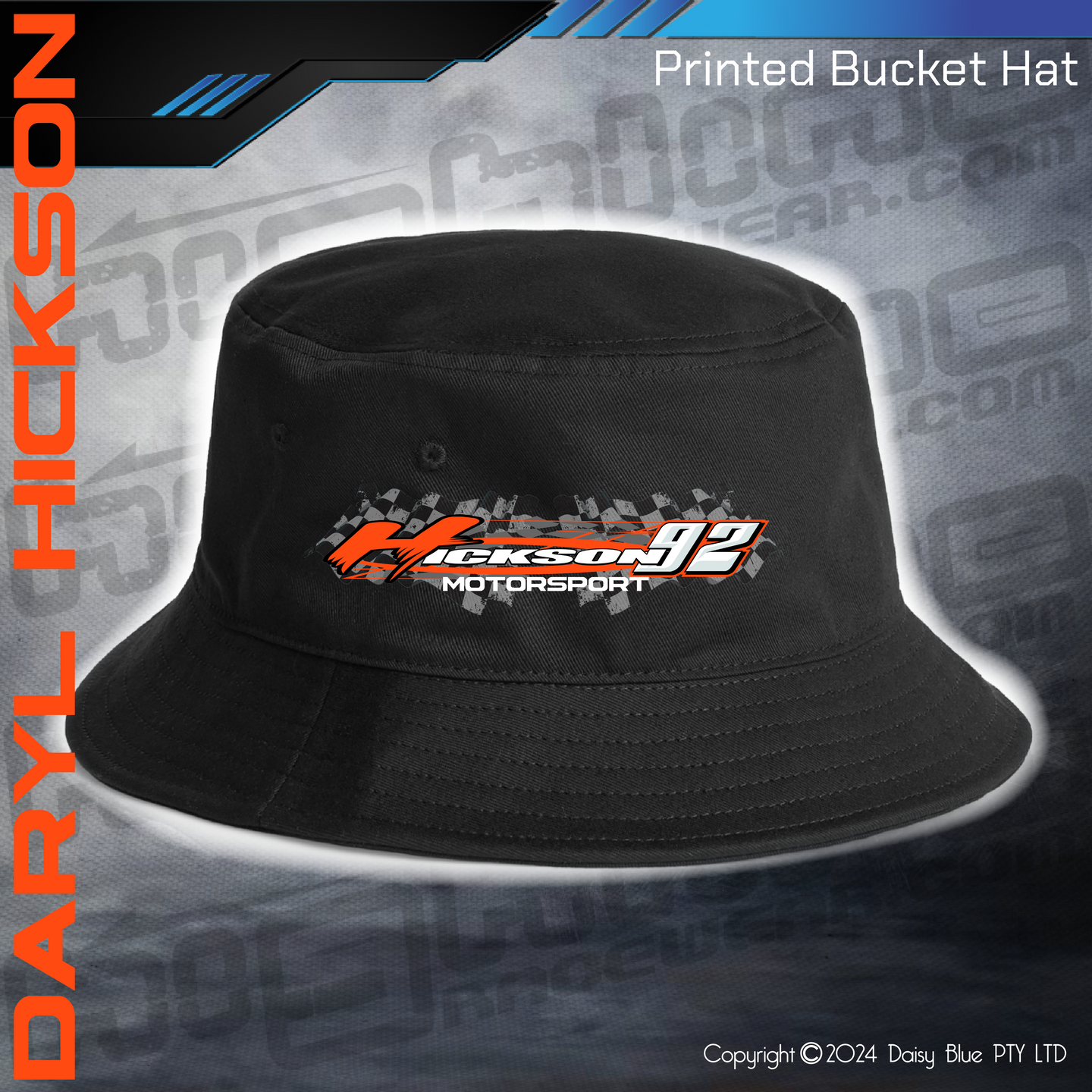 Printed Bucket Hat - Daryl Hickson