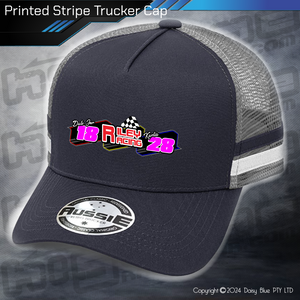 STRIPE Trucker Cap - Riley Racing