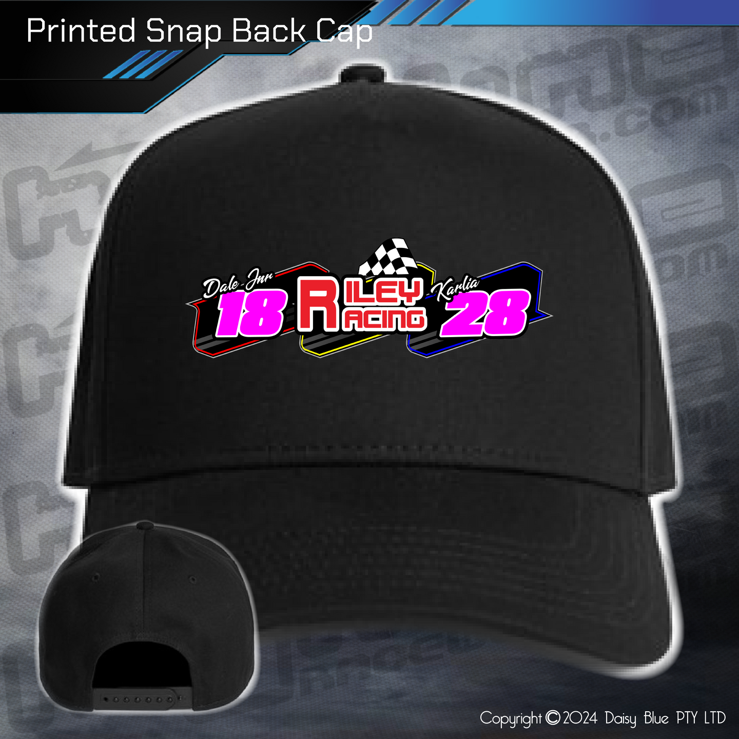 Printed Snap Back CAP - Riley Racing